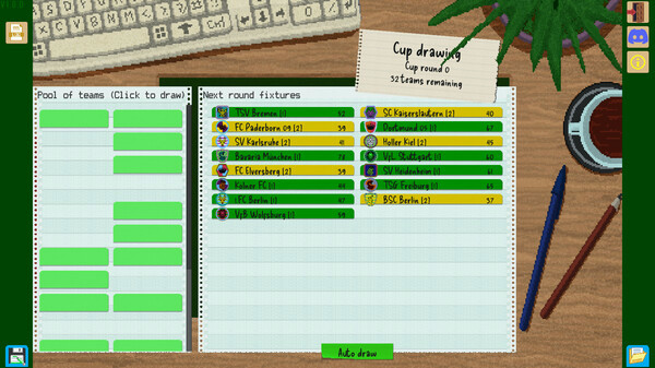 Игра Boeckham's Football Manager, скриншот