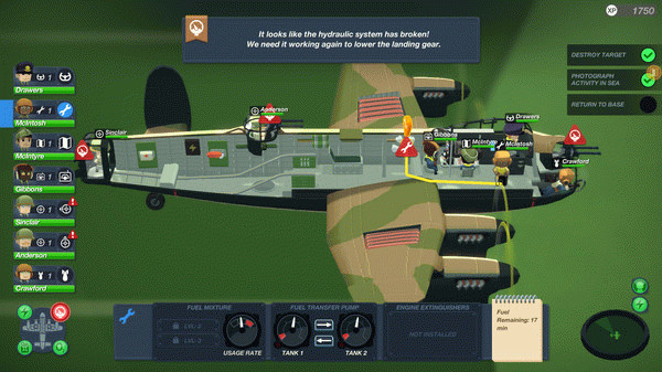 Игра Bomber Crew, скриншот
