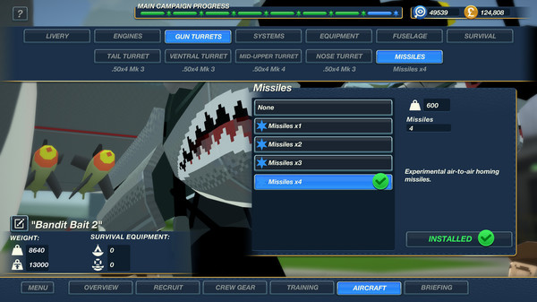Игра Bomber Crew Secret Weapons DLC, скриншот