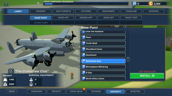 Игра Bomber Crew Skin Pack 2, скриншот
