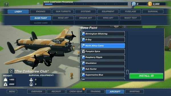 Игра Bomber Crew Skin Pack 2, скриншот