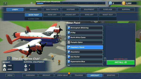 Игра Bomber Crew Skin Pack 2, скриншот