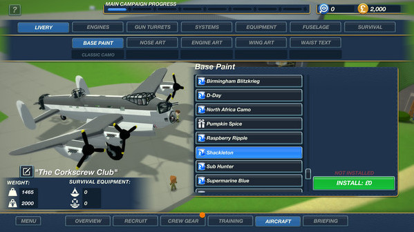 Игра Bomber Crew Skin Pack 2, скриншот