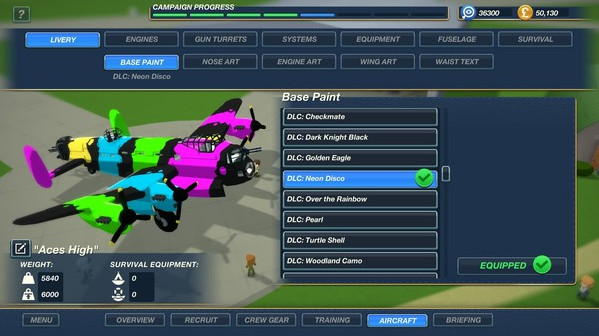 Игра Bomber Crew Skin Pack, скриншот