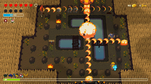 Игра Bombslinger, скриншот
