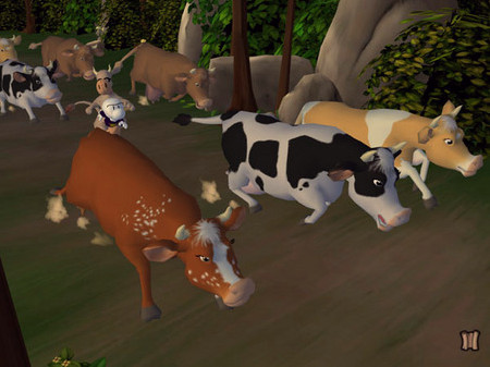 Игра Bone: The Great Cow Race, скриншот
