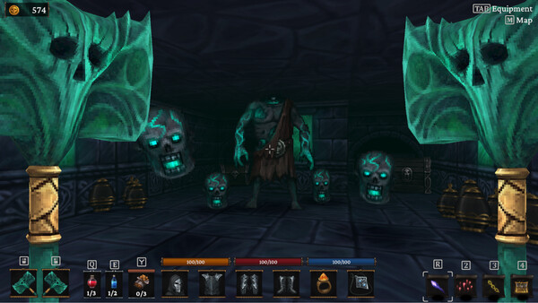 Игра Bonehold, скриншот