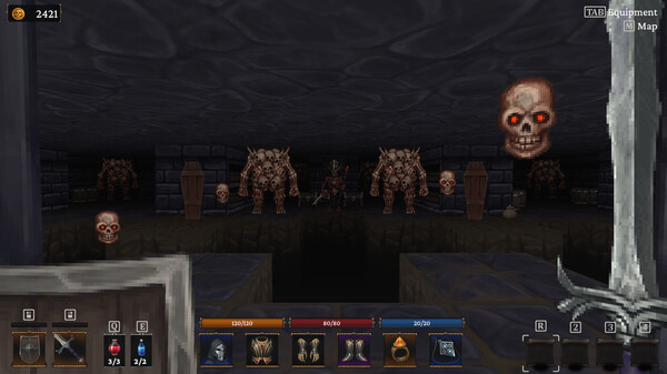 Игра Bonehold, скриншот