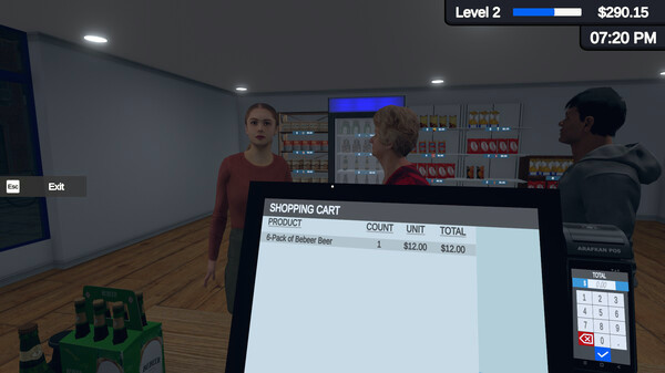 Игра Booze Shop Simulator, скриншот