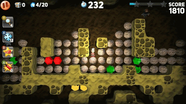Игра Boulder Dash Deluxe, скриншот