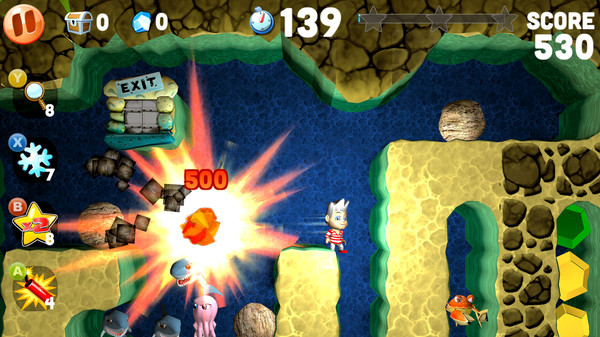 Игра Boulder Dash Deluxe, скриншот