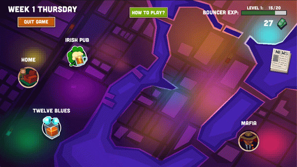 Игра Bouncer Story, скриншот