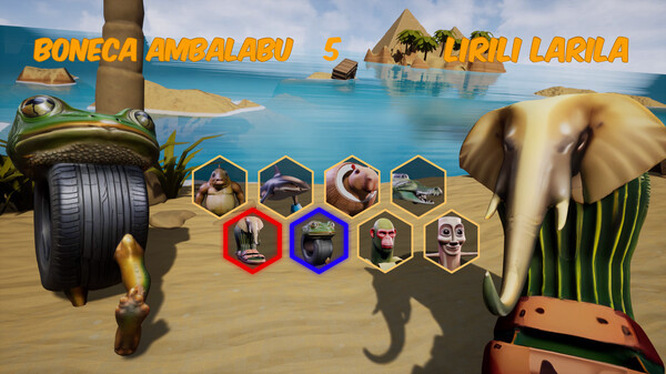 Игра Brainrot Animals Fighting, скриншот