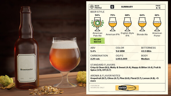 Игра Brewmaster: Beer Brewing Simulator, скриншот