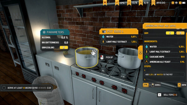 Игра Brewpub Simulator, скриншот