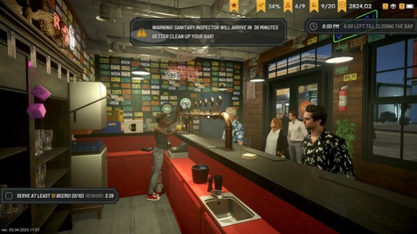 Игра Brewpub Simulator, скриншот