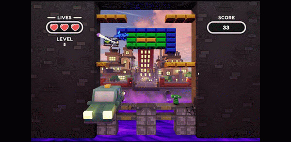 Игра Bricks Over Blocks, скриншот