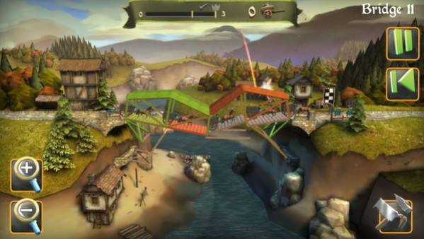 Игра Bridge Constructor Medieval, скриншот
