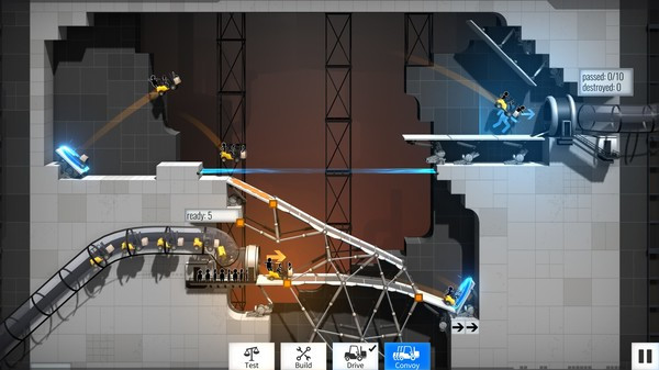 Игра Bridge Constructor Portal, скриншот