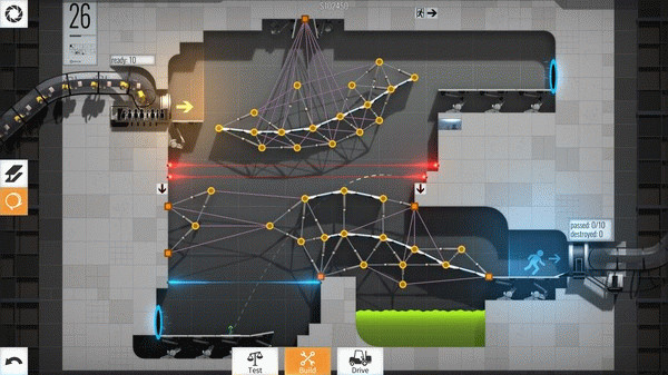 Игра Bridge Constructor Portal, скриншот