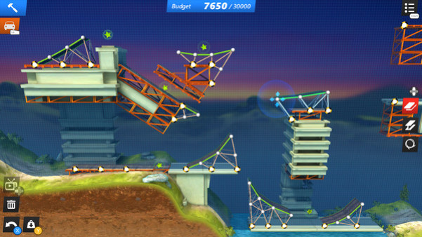 Игра Bridge Constructor Stunts, скриншот