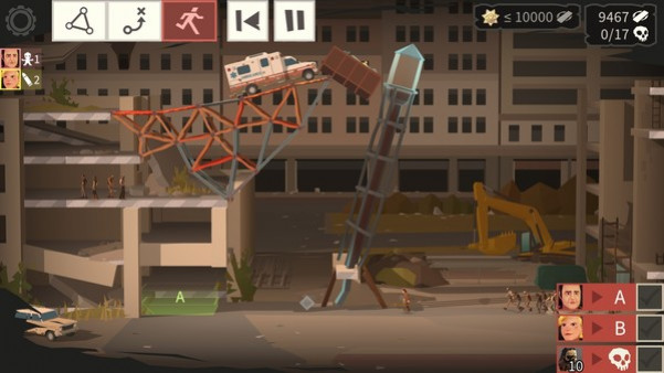 Игра Bridge Constructor: The Walking Dead, скриншот
