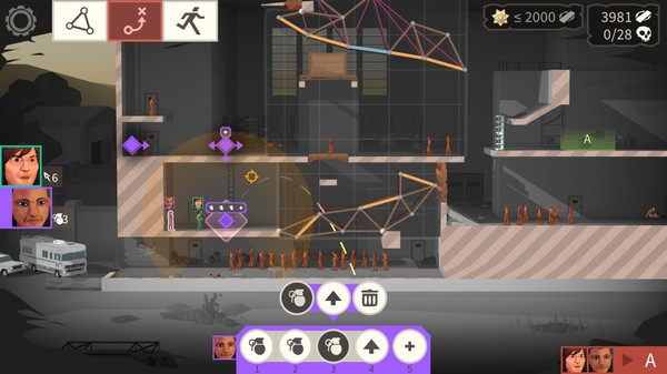 Игра Bridge Constructor: The Walking Dead, скриншот