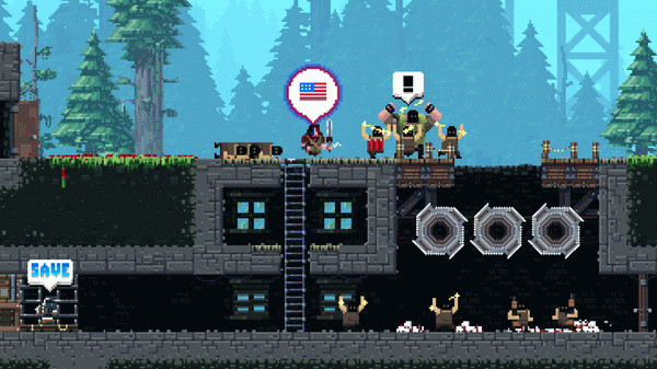 Игра Broforce, скриншот