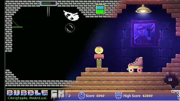 Игра Bubble Ghost Remake, скриншот