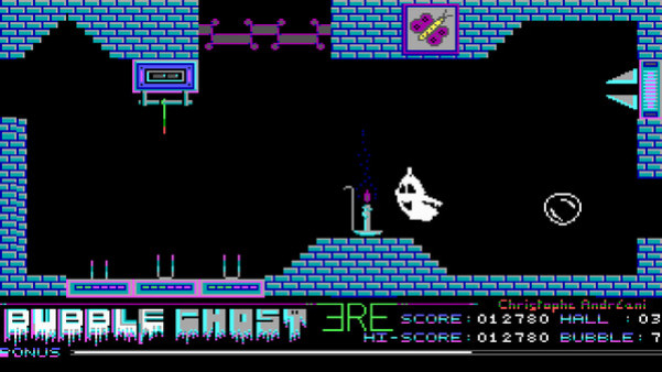 Игра Bubble Ghost, скриншот