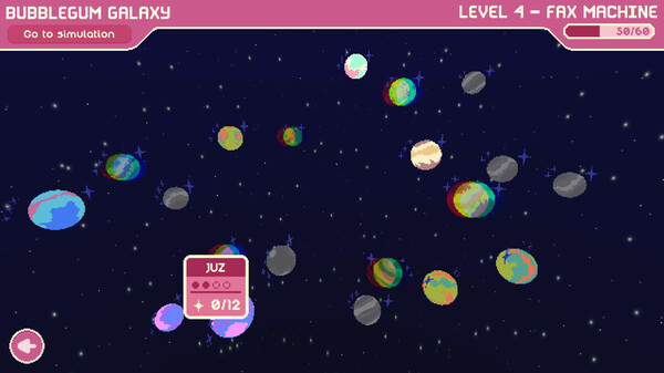Игра Bubblegum Galaxy, скриншот
