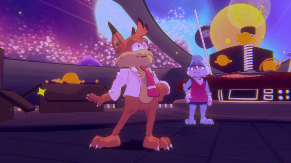 Игра Bubsy 4D, скриншот