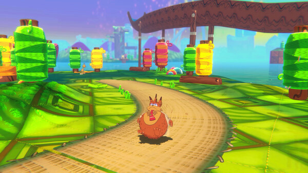 Игра Bubsy 4D, скриншот