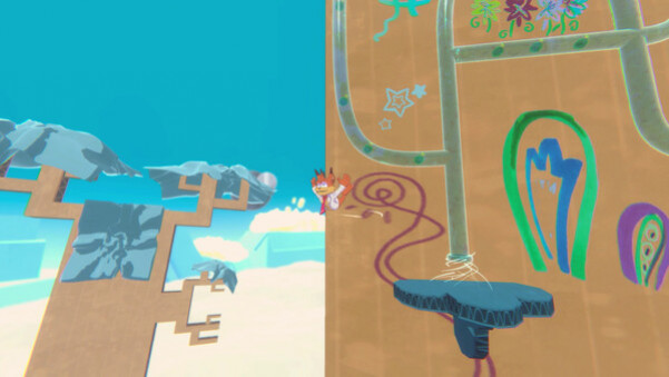 Игра Bubsy 4D, скриншот