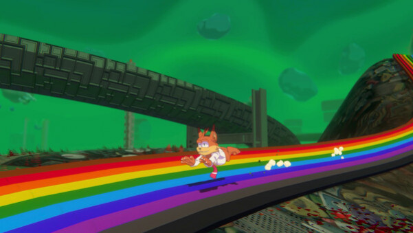 Игра Bubsy 4D, скриншот