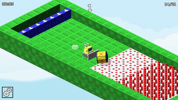 Игра Bulldozer, скриншот
