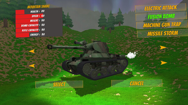 Игра Bulletproof Tank Adventure, скриншот