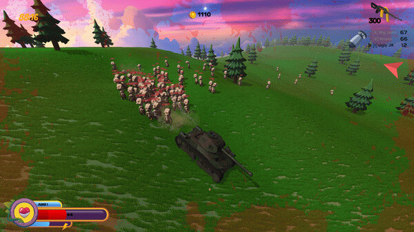 Игра Bulletproof Tank Adventure, скриншот