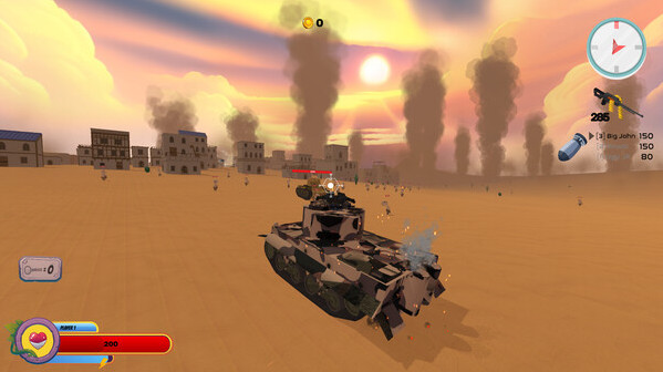 Игра Bulletproof Tank Adventure, скриншот