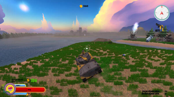 Игра Bulletproof Tank Adventure, скриншот