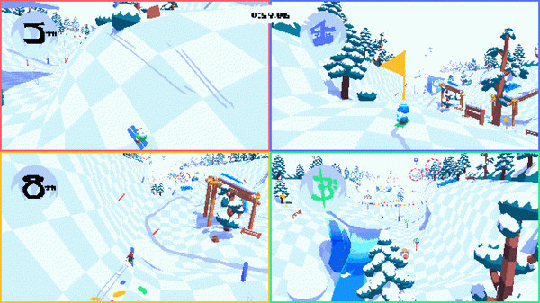 Игра Bunny Hill, скриншот