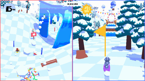 Игра Bunny Hill, скриншот