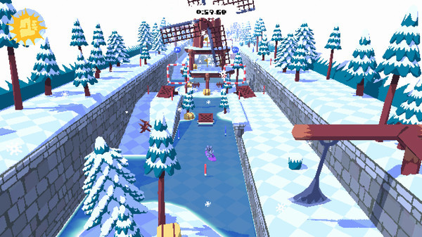 Игра Bunny Hill, скриншот