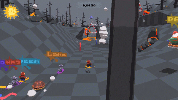Игра Bunny Hill, скриншот