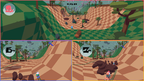 Игра Bunny Hill, скриншот
