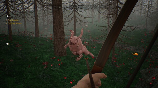 Игра Bunny Hurling, скриншот