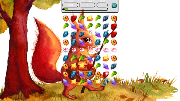 Игра Bunny Jewel Match Adventure, скриншот