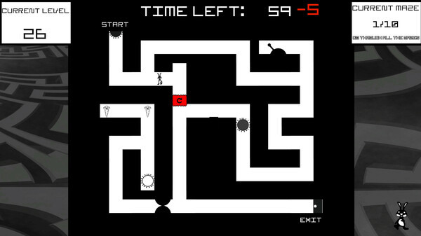 Игра Bunny Mazes, скриншот
