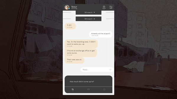 Игра Bury Me, My Love, скриншот