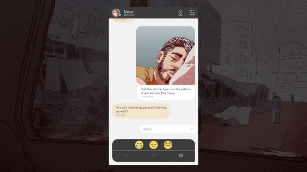 Игра Bury Me, My Love, скриншот